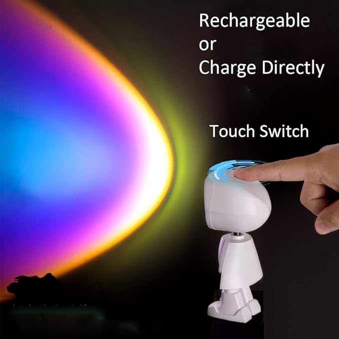 Mini Robot Sunset Projector Light