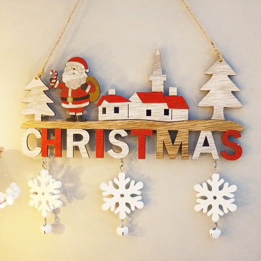 Christmas wooden craft door hangings