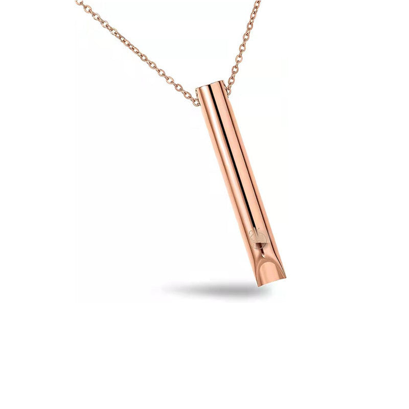 Stainless steel pressure-reducing necklace