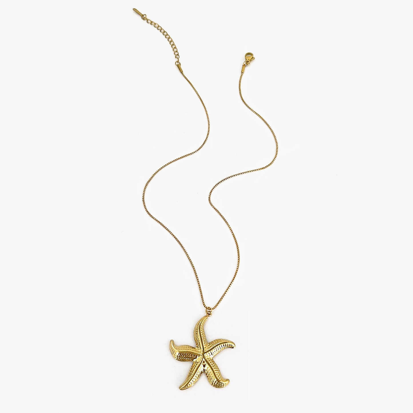Stainless steel starfish, conch waterproof starfish ladies' necklace