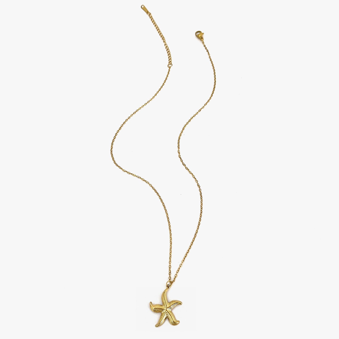 Stainless steel starfish, conch waterproof starfish ladies' necklace